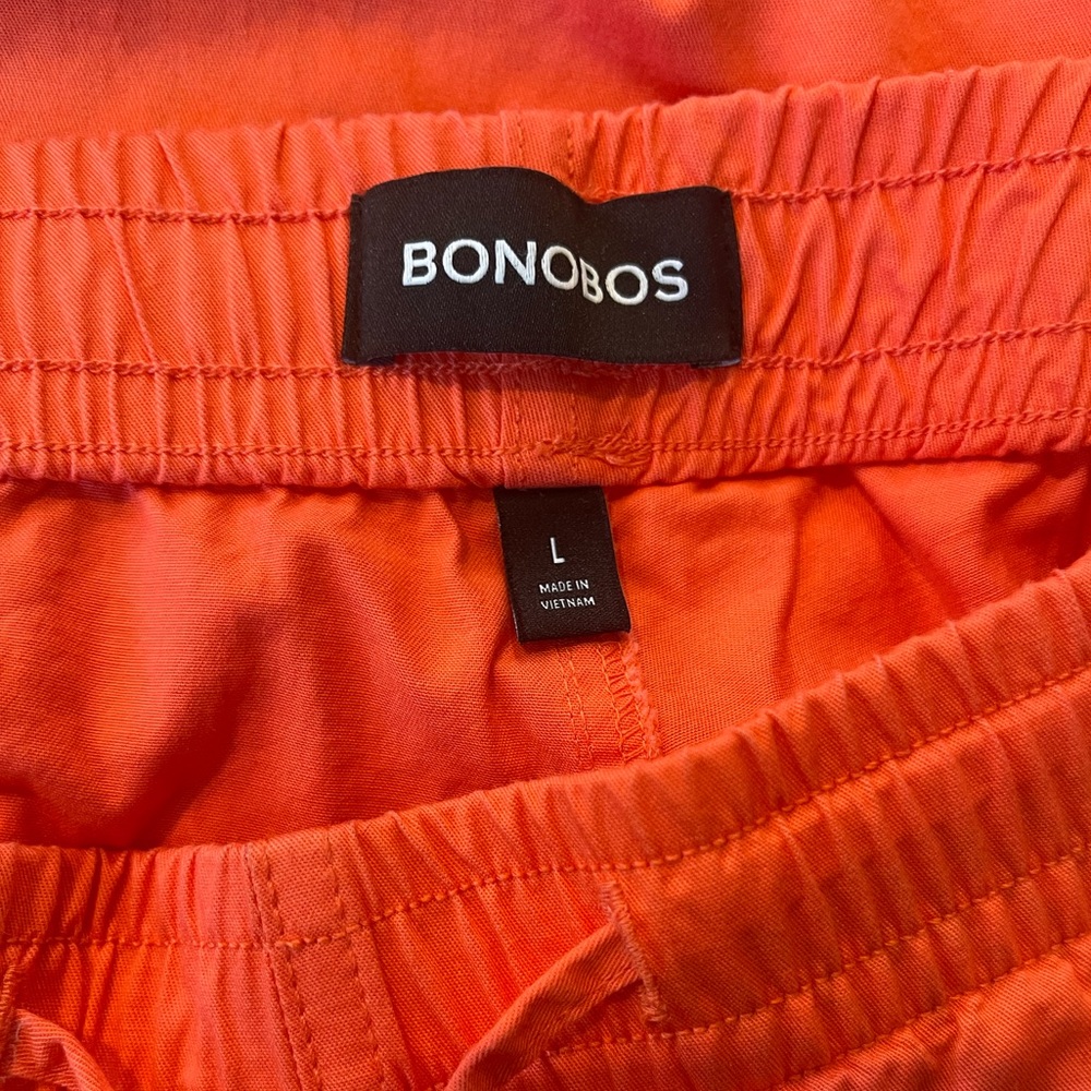 6. Bonobos Orange Drawstring Shorts - Picture 2 of 8